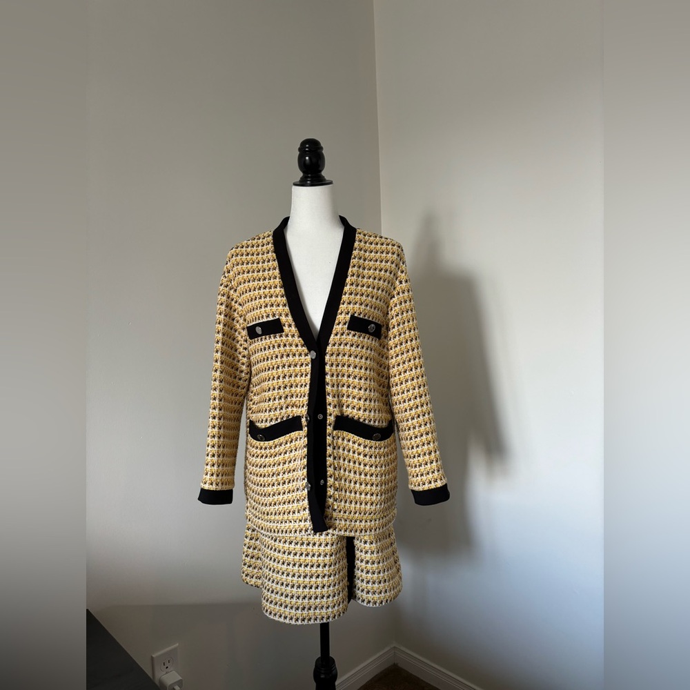 Maje Yellow Knit Set